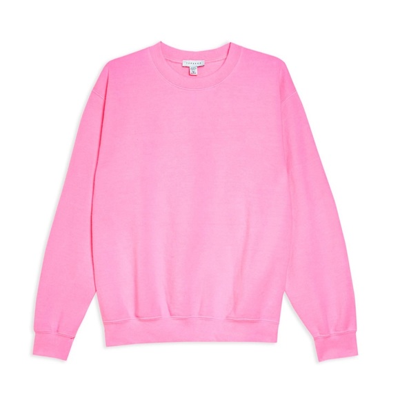 Topshop Tops - Washed Neon Sweatshirt
